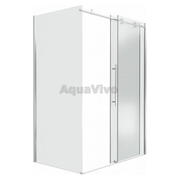 Душевой уголок Good Door Puerta WTW+SP-C-CH 110x90, стекло прозрачное, профиль хром