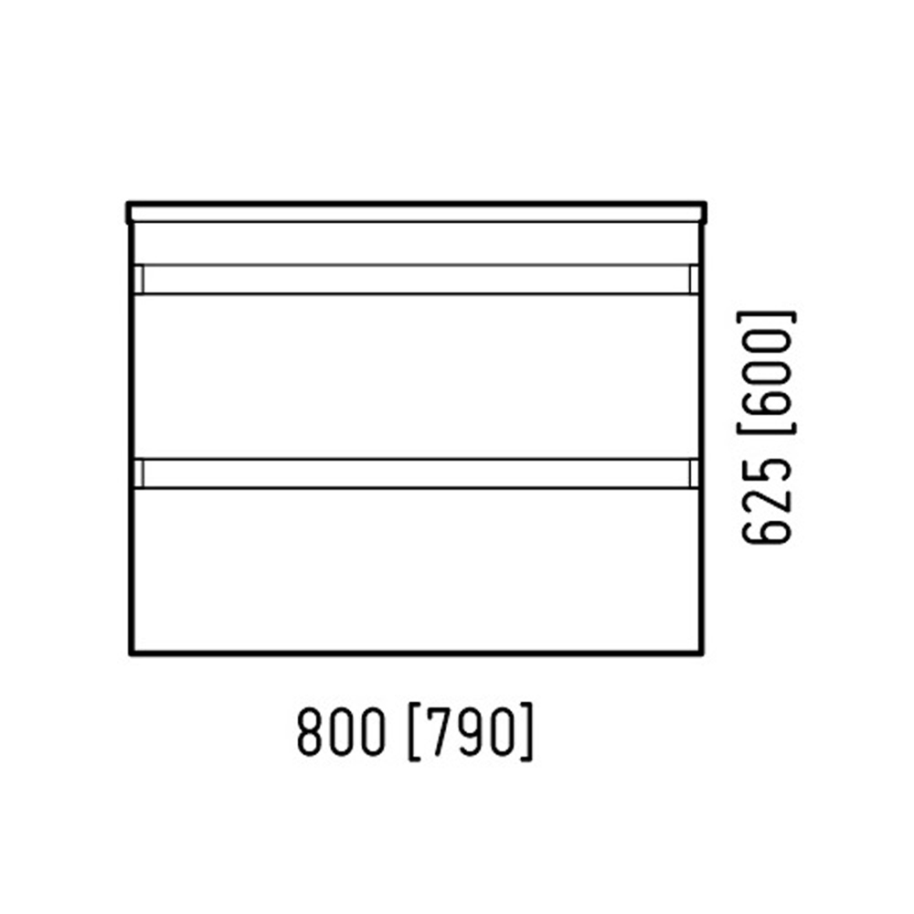 Мебель для ванной Corozo Алабама Z2 80, подвесная, цвет белый