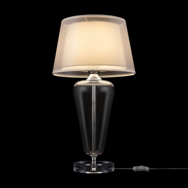 Настольная лампа Maytoni Verre Z005TL-01CH, арматура хром, плафон стекло прозрачное - фото 1
