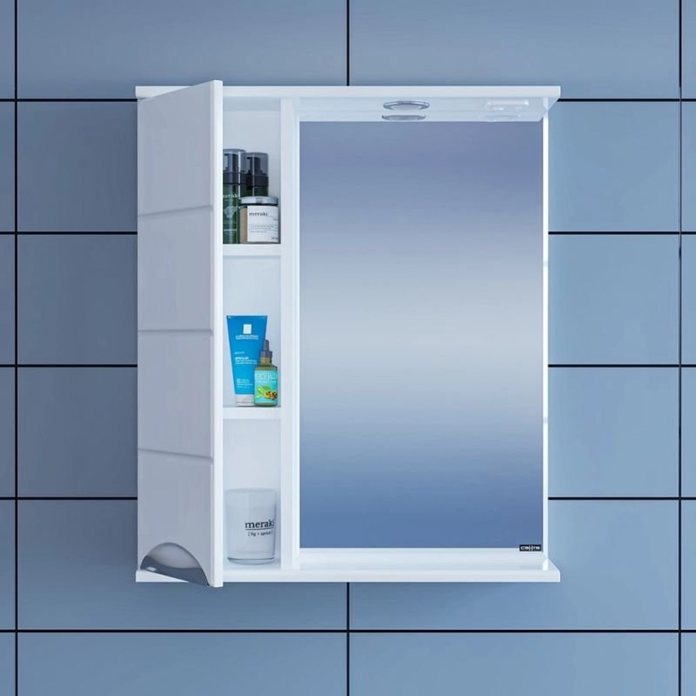 Мебель для ванной Санта Родос 60, под раковину Фостер, цвет белый