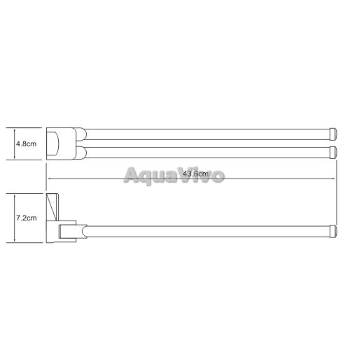Полотенцедержатель WasserKRAFT Leine K-5031, цвет хром - фото 1