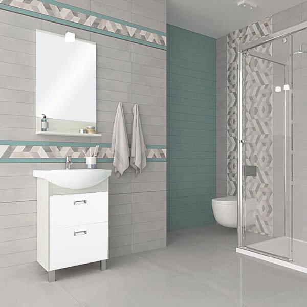Мебель для ванной Акватон Бекка Pro 60, цвет белый / дуб сомерсет