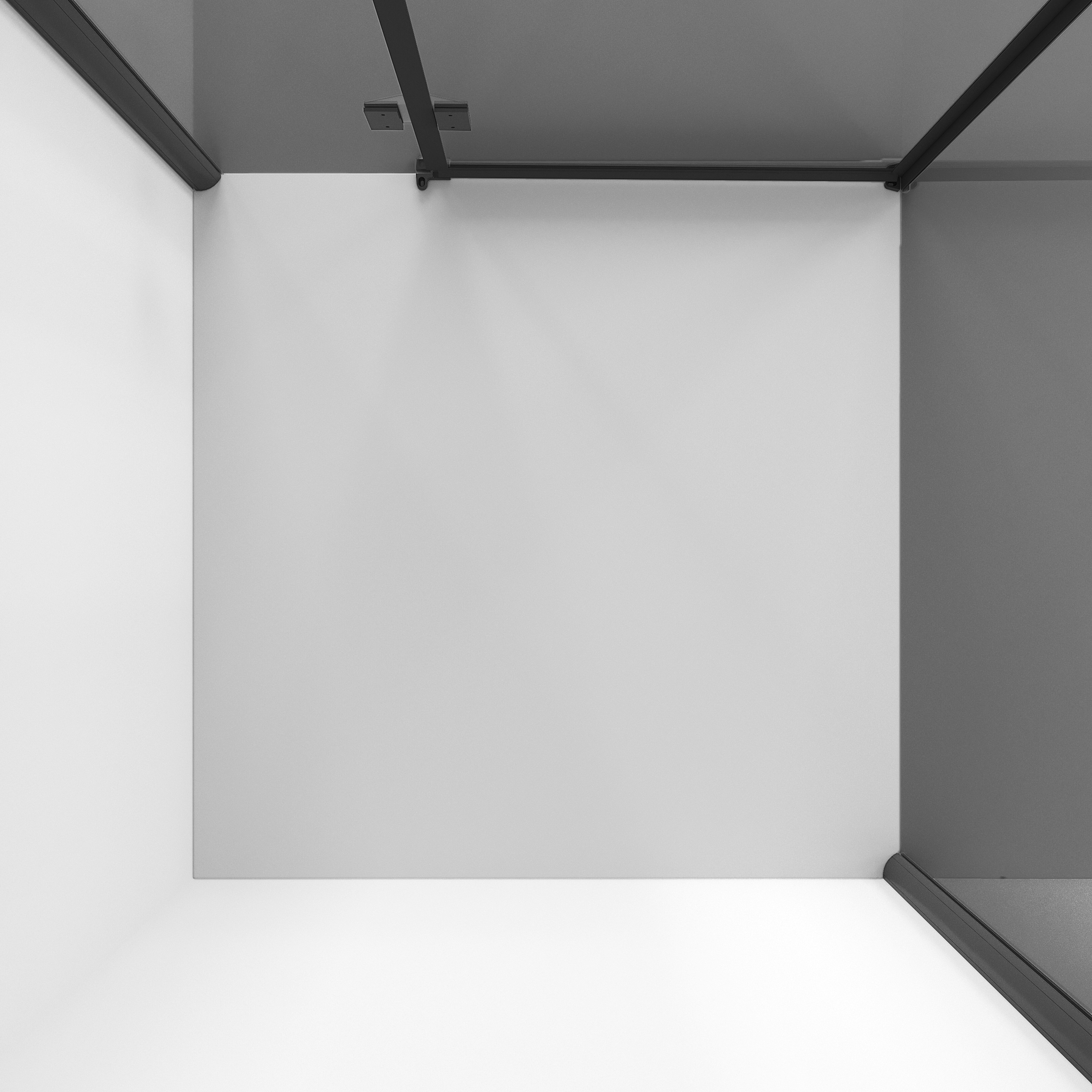 Душевой уголок Niagara Nova NG-2832-34 Black 100x100, стекло тонированное, профиль черный матовый