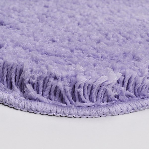 Коврик WasserKRAFT Kammel BM-8333 Pastel Lilac для ванной, 57x55 см, цвет серый