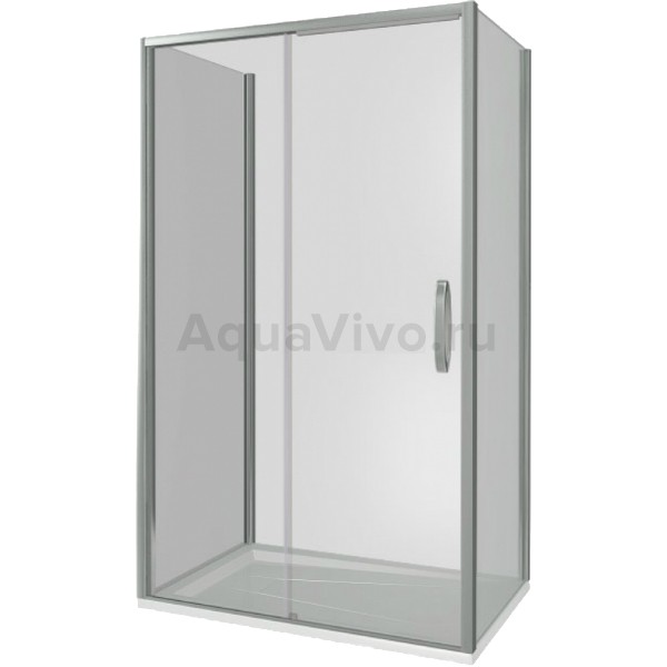 Душевой уголок Good Door Antares WTW+SP-C-CH 100x80, стекло прозрачное, профиль хром - фото 1