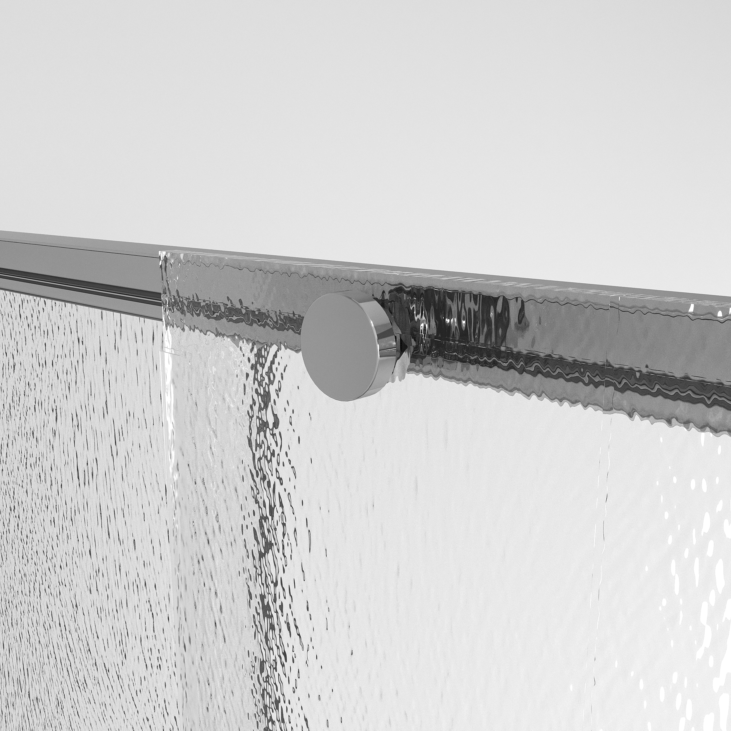 Душевой уголок Niagara Nova NG-65-9CH-CH100-34 90x100, левый, стекло шиншилла, профиль хром