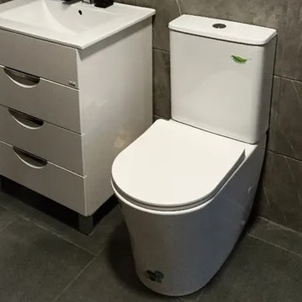 Унитаз-компакт CeruttiSPA Adige CT7836 напольный, безободковый, с сиденьем микролифт, цвет белый - фото 1