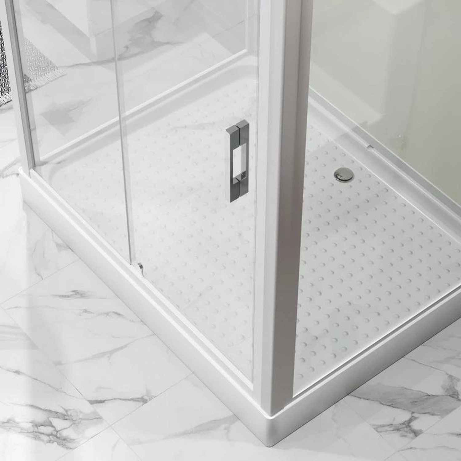 Душевая кабина Niagara Standart ST120/90/15Q/BK 120х90, стекло прозрачное, профиль белый, без крыши - фото 1