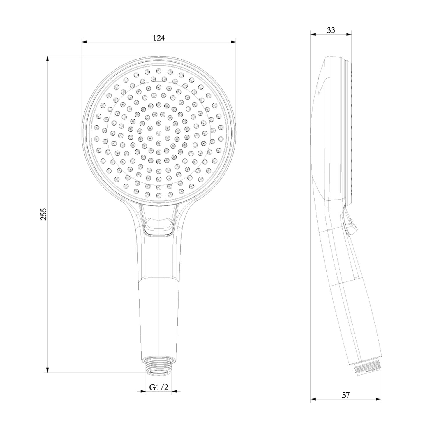 Душевая лейка Lemark LM8126C, 3 режима, цвет хром - фото 1