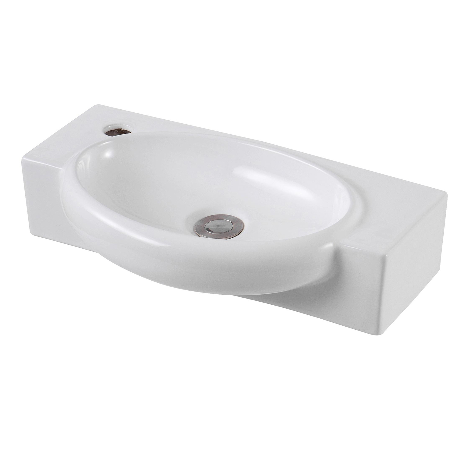 Раковина Акватек AQ5329-00 подвесная, 51x27 см, цвет белый