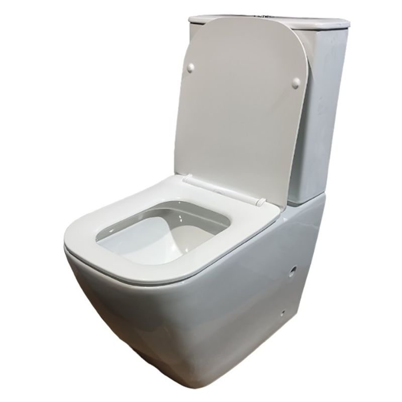 Унитаз-компакт CeruttiSPA Mimi CT8707 напольный, безободковый, с сиденьем микролифт, цвет белый