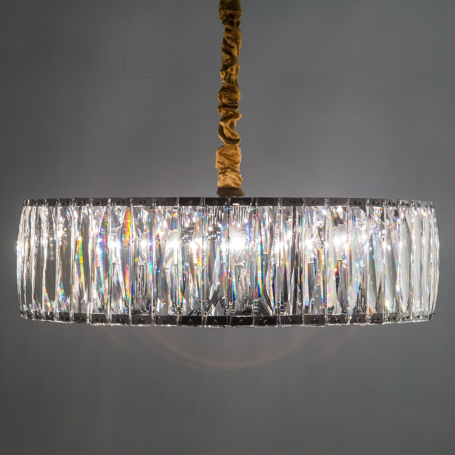 Подвесная люстра Citilux Aria EL321P08, арматура хром, плафоны хрусталь прозрачный - фото 1