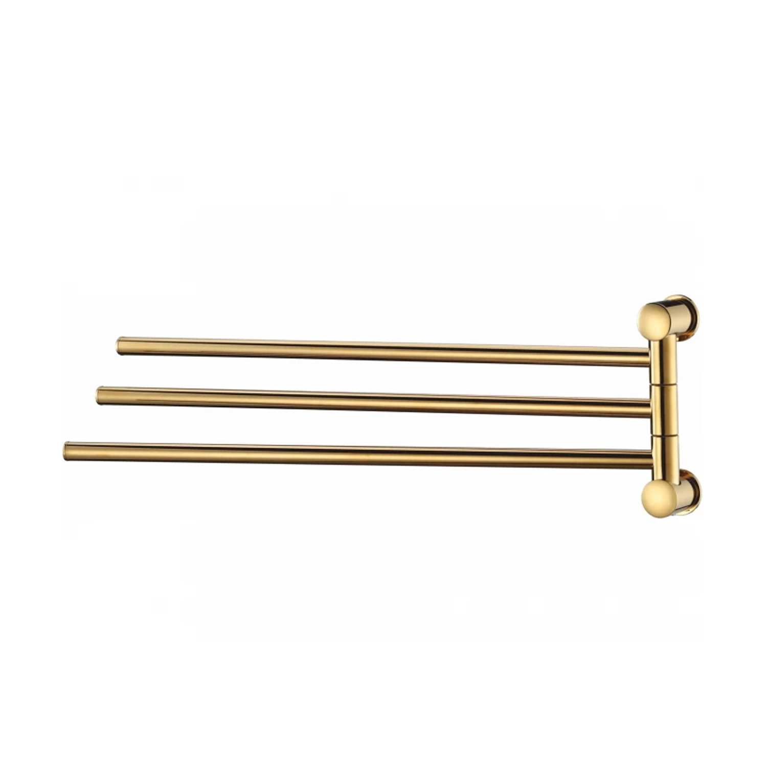 Полотенцедержатель WasserKRAFT K-1033 Polished Gold, тройной, цвет полированное золото
