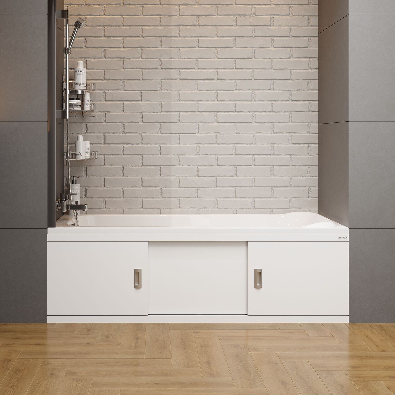 Экран для ванны Оника Монако Эконом 180, цвет белый - фото 1