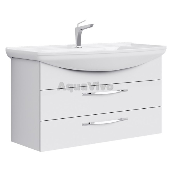 Мебель для ванной Aqwella Аллегро 105, с 2 ящиками, цвет белый