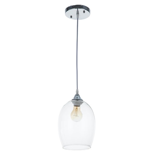 Подвесной светильник Arte Lamp Propus A4344SP-1CC, арматура хром, плафон стекло прозрачное, 17х17 см