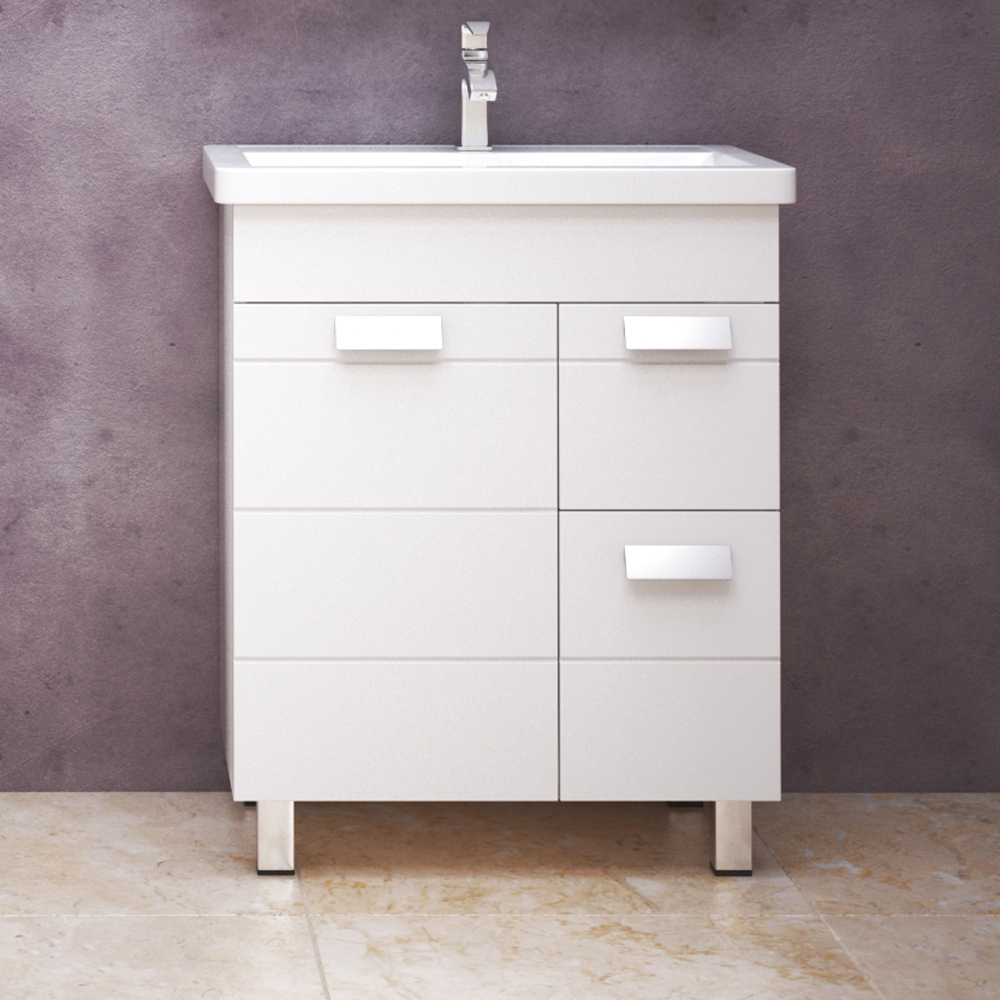 Мебель для ванной Corozo Денвер 70, цвет белый - фото 1