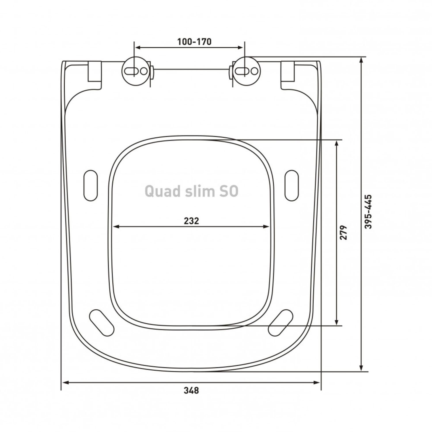 Сиденье Berges Quad Slim SO 018203 для унитаза, дюропласт, с микролифтом (крепление металл-пластик, быстросъемное), цвет белый - фото 1