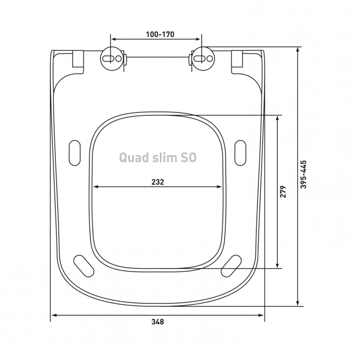 Сиденье Berges Quad Slim SO 018203 для унитаза, дюропласт, с микролифтом (крепление металл-пластик, быстросъемное), цвет белый