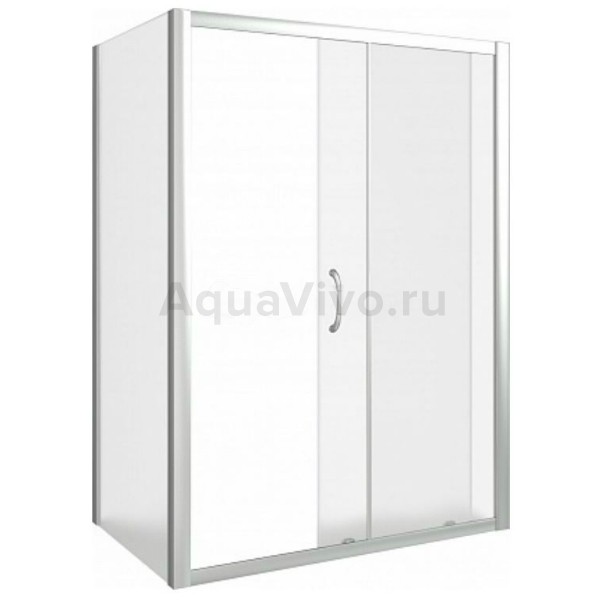 Душевой уголок Good Door Infinity WTW+SP-G-CH 130x70, стекло грейп, профиль хром - фото 1