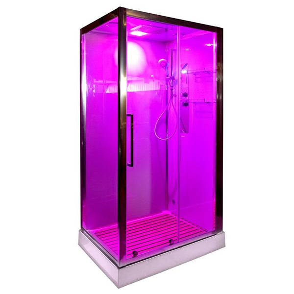 Душевая кабина Deto Z120 Kerava 120x90, стекло прозрачное, профиль хром глянцевый, с сенсорным управлением, с крышей - фото 1