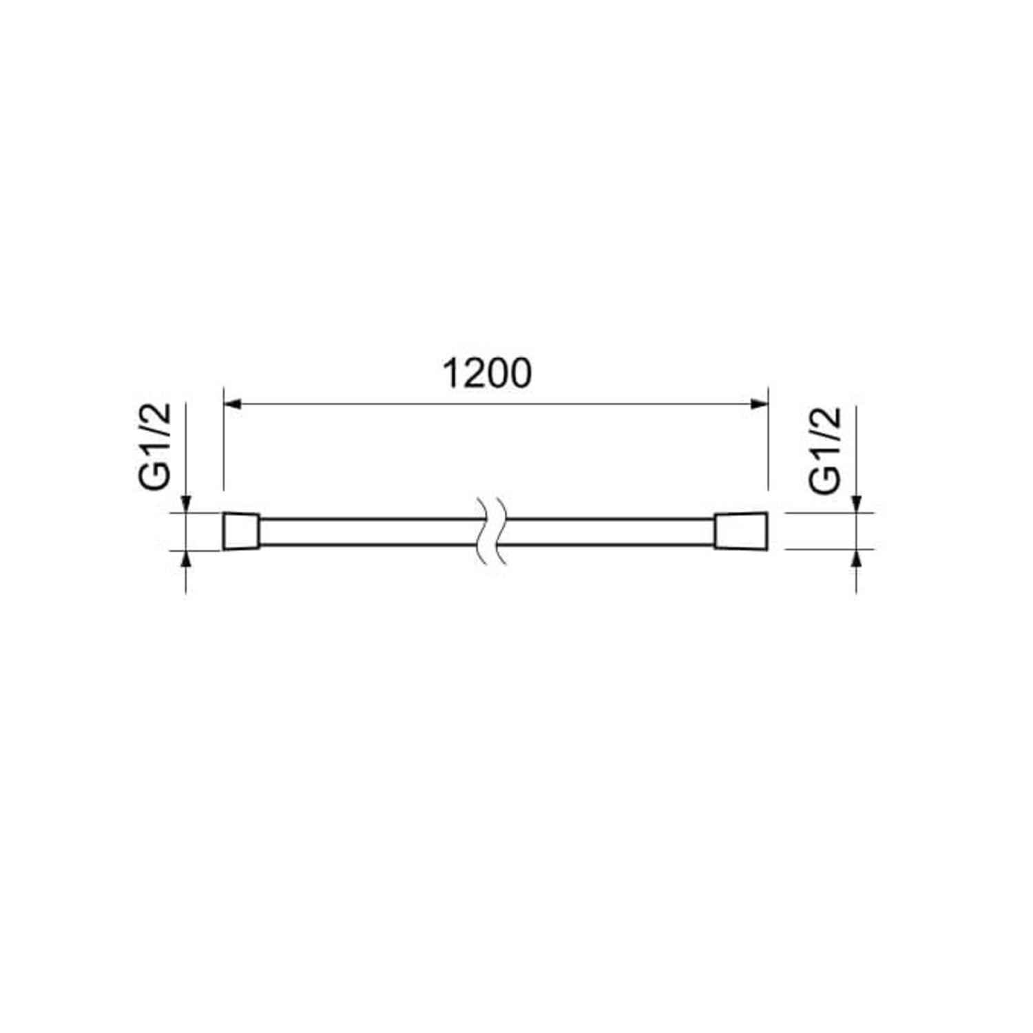 Душевой шланг Акватек AQ2104BGM, ПВХ, 120 см, цвет оружейная сталь - фото 1