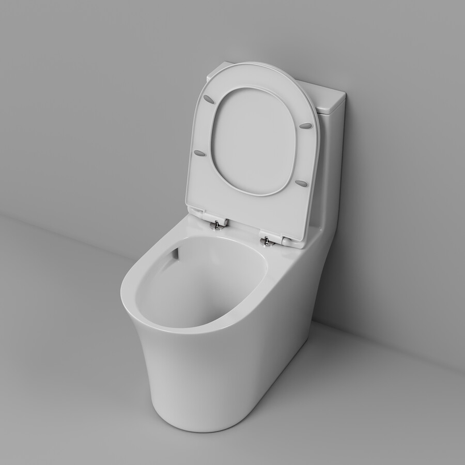 Унитаз Grossman Thin Rim GR-5607 SQ напольный, с сиденьем микролифт, цвет белый глянцевый - фото 1