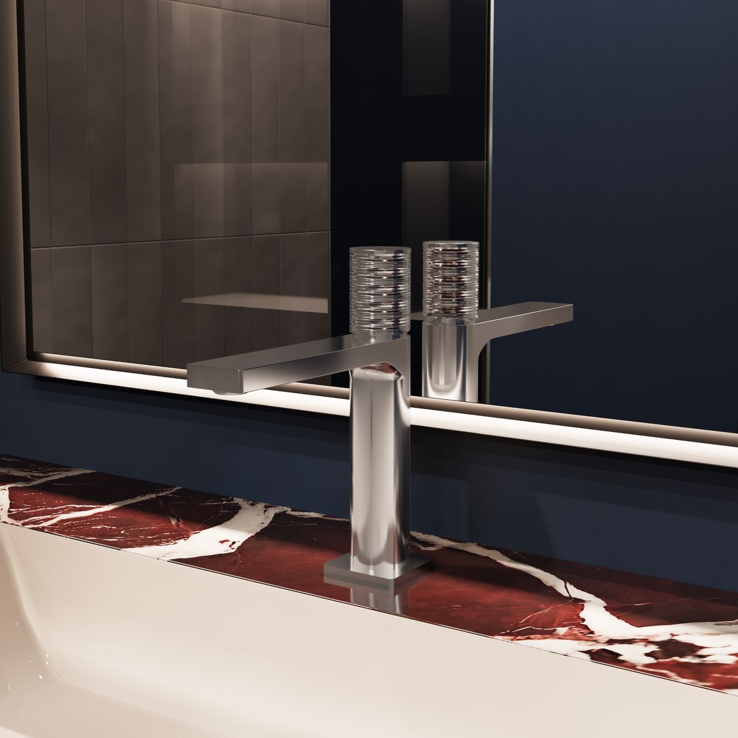 Смеситель Vincea Domus VBF-5DM01CH для раковины, цвет хром - фото 1