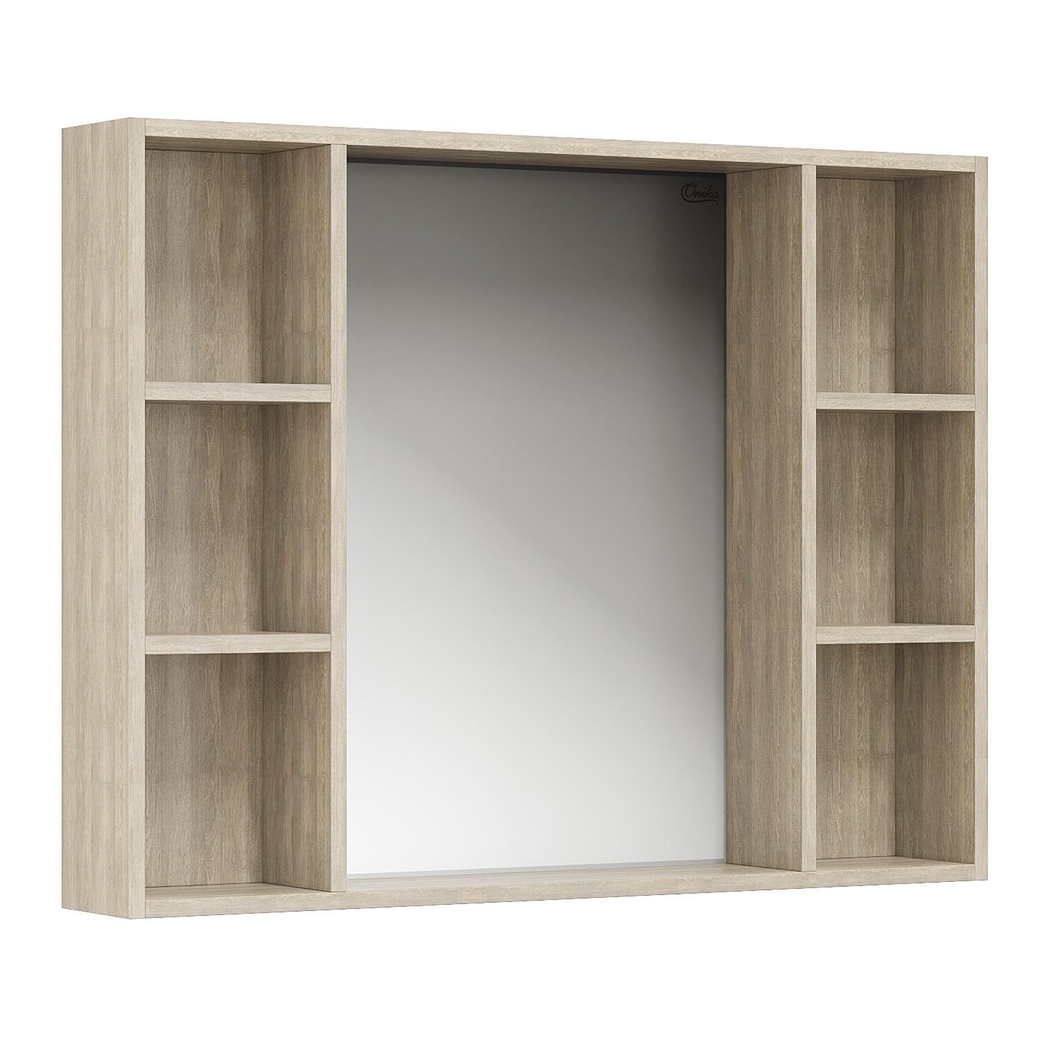 Шкаф-зеркало Оника Тимбер 100, цвет дуб сонома - фото 1