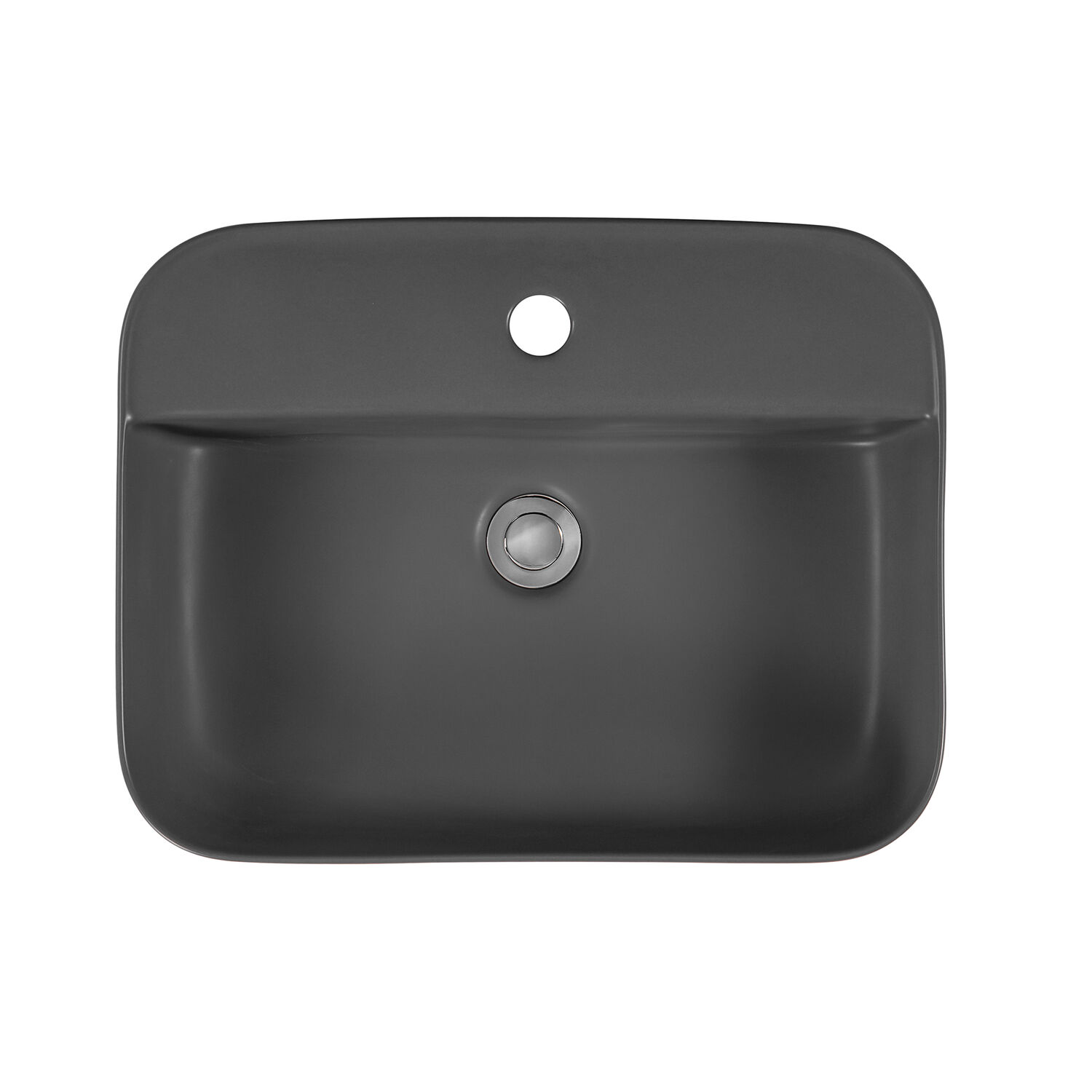 Раковина Акватек Вега AQ5506-MG накладная, 50x40 см, цвет серый матовый - фото 1