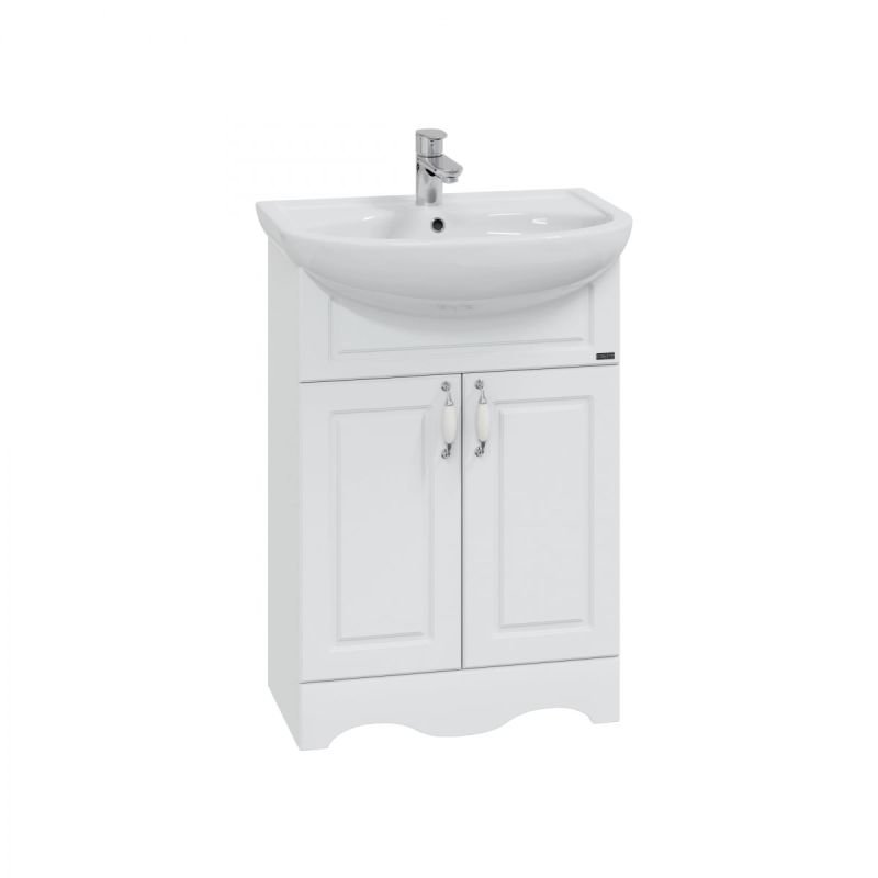 Мебель для ванной Санта Верона 60 напольная, с дверцами, цвет белый - фото 1