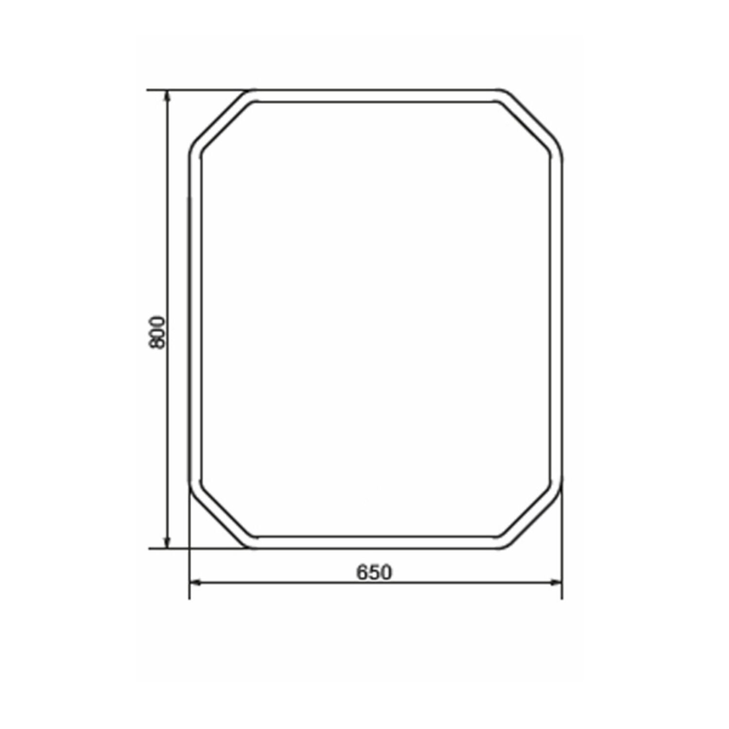 Зеркало Comforty Колеус 65x80, с подсветкой