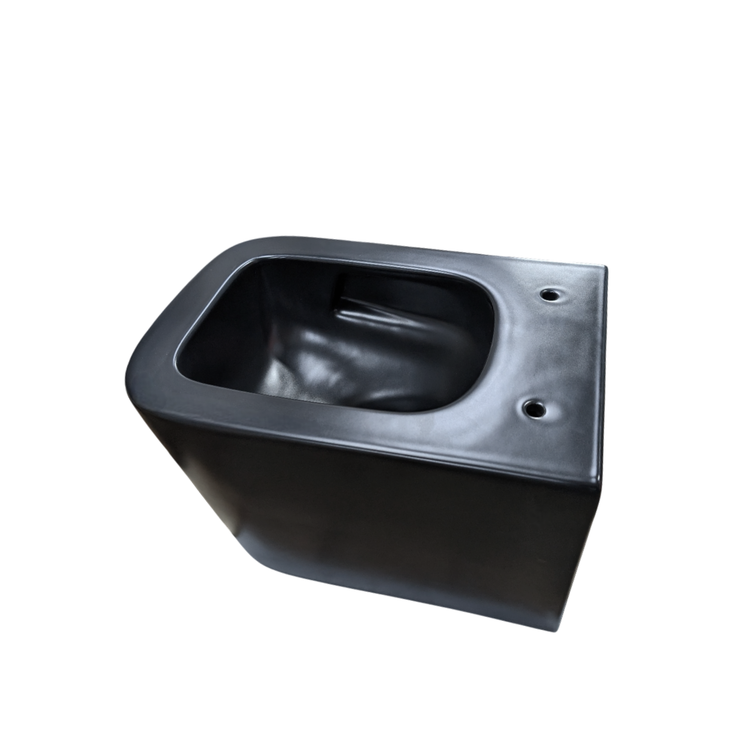 Унитаз Joki Verna T JK0711055MB подвесной, безободковый, смыв Торнадо, с сиденьем микролифт, цвет черный матовый