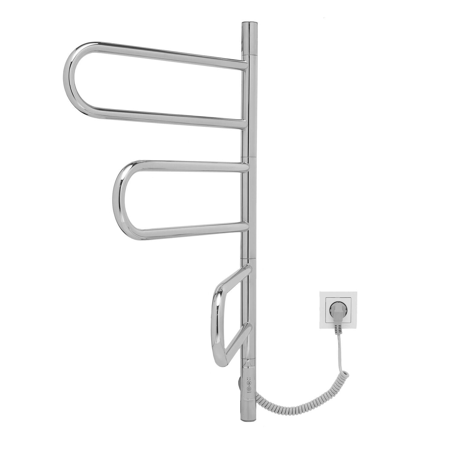 Полотенцесушитель Vincea VTD-1R2CE 44х80 электрический, цвет хром