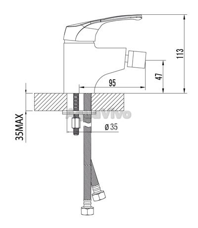 Смеситель Lemark Omega LM3108C для биде