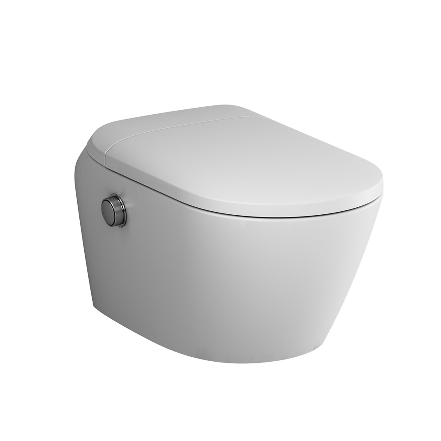 Унитаз AM.PM Sensation CCC301700SC подвесной, безободковый, с интегрированным электронным биде TouchReel, цвет белый