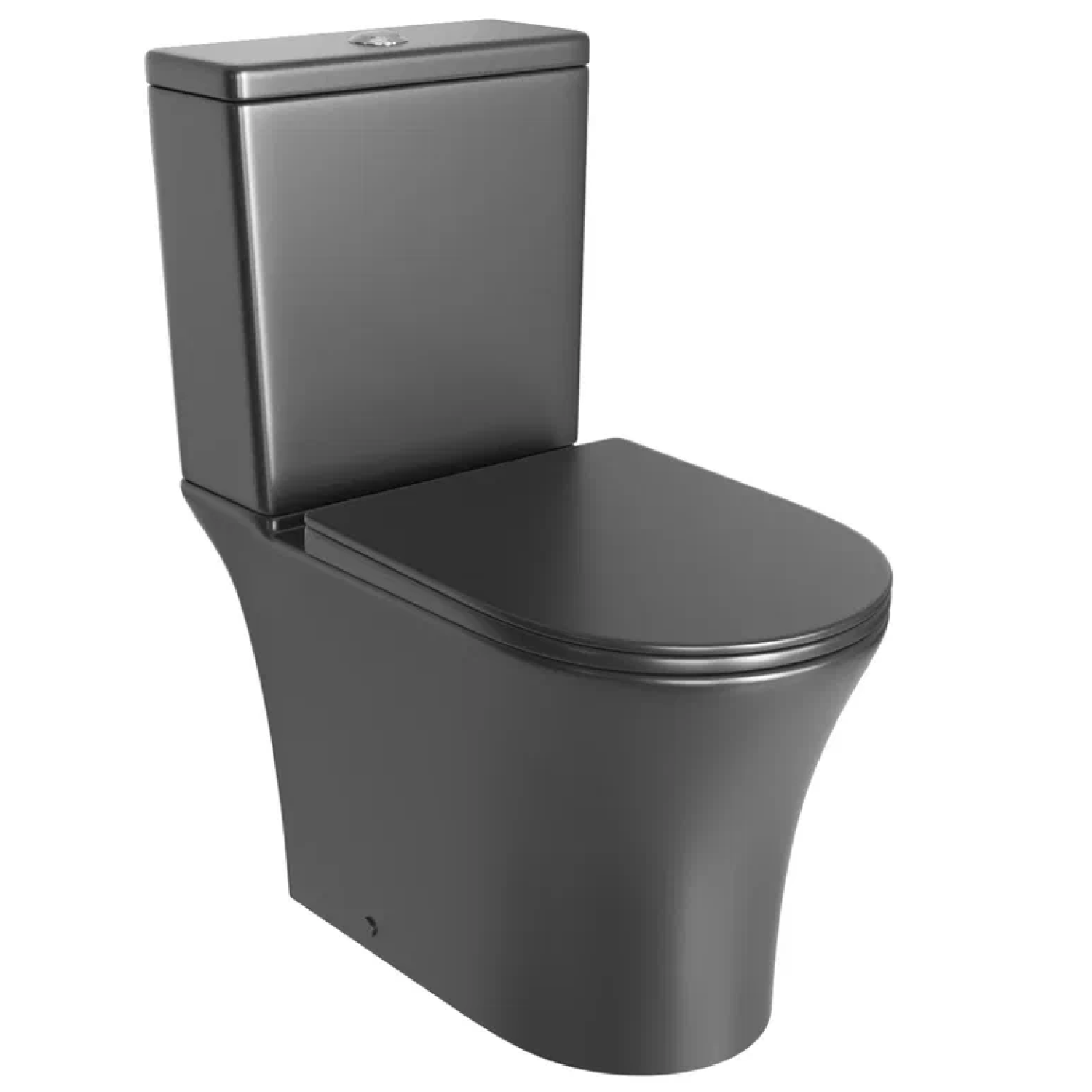 Унитаз напольный Joki Astra T JK2061065MB с безободковой чашей, смыв ТОРНАДО, с сиденьем микролифт, цвет черный