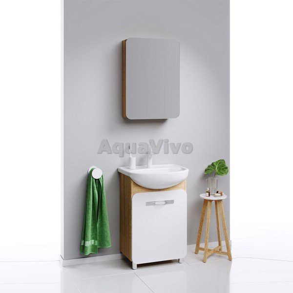 Мебель для ванной Aqwella Вега 55, цвет дуб сонома