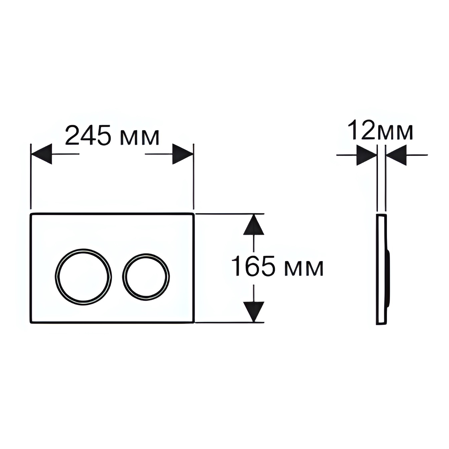 Комплект: Инсталляция Aquatek Standart 50+Кнопка 005B хром глянец+Stella XL T JK5751039MB черный унитаз, смыв торнадо