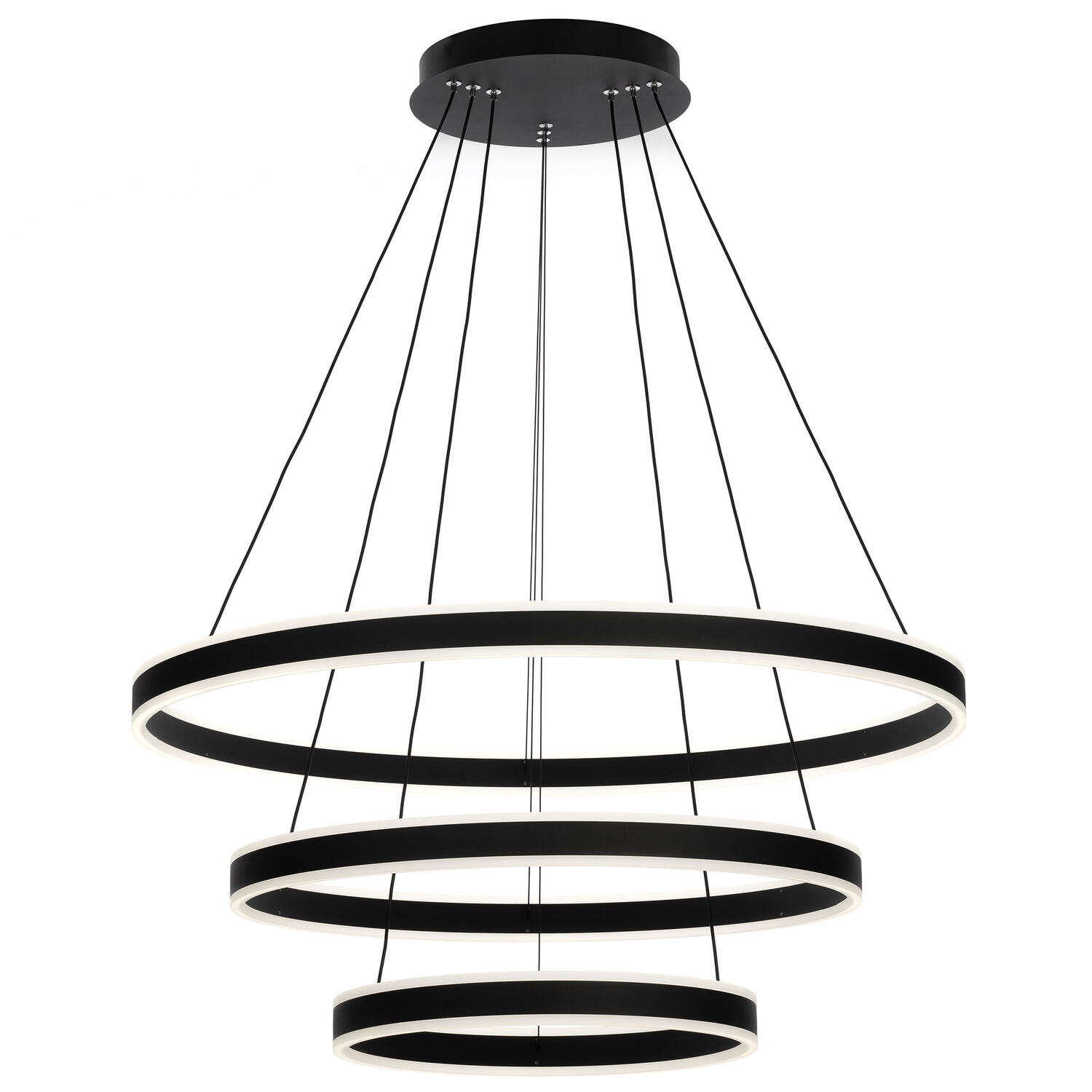 Подвесная люстра Citilux Дуэт CL719681, арматура черная - фото 1