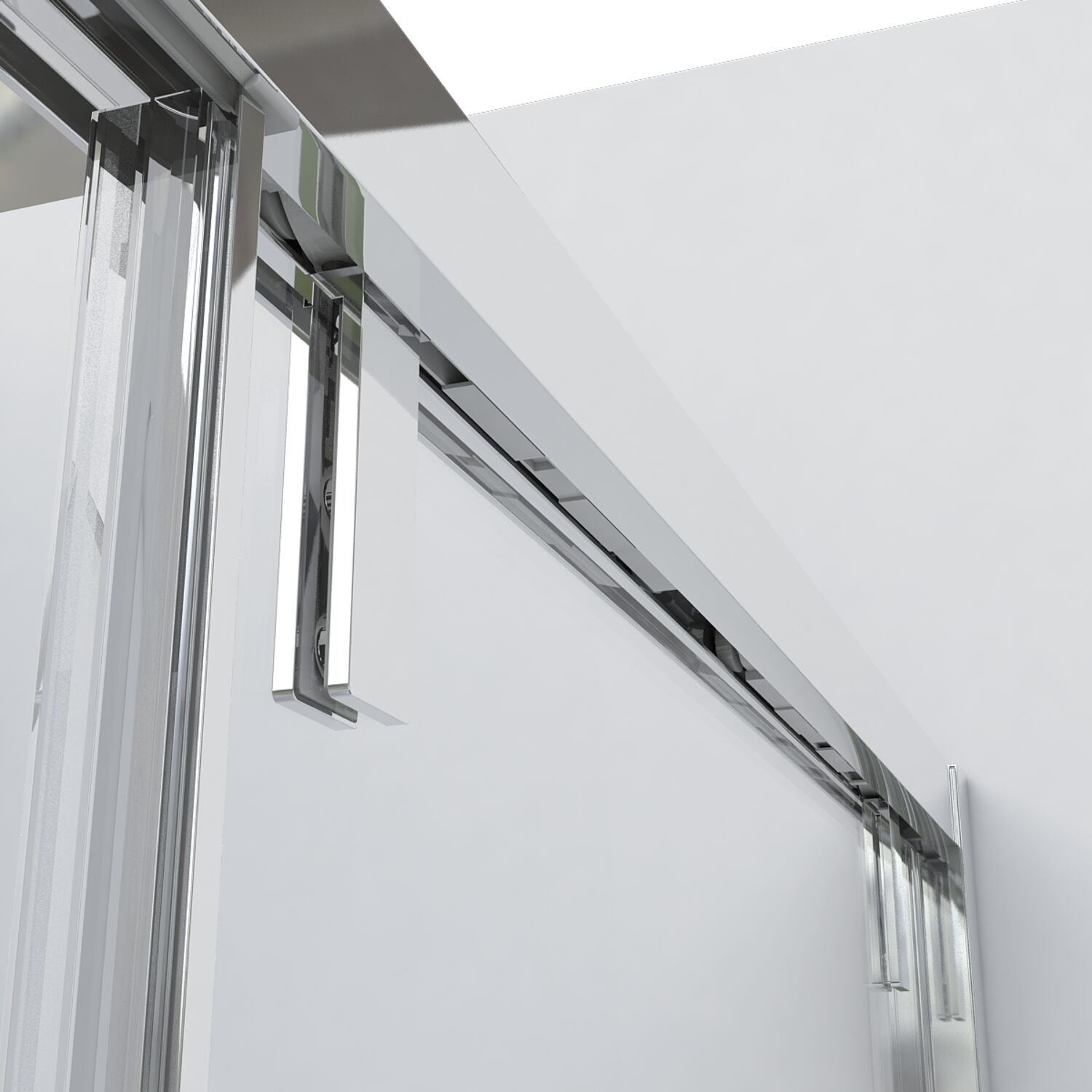 Душевая дверь Vincea Lugano VDS-1L-1 120x195, стекло прозрачное, профиль вороненая сталь - фото 1