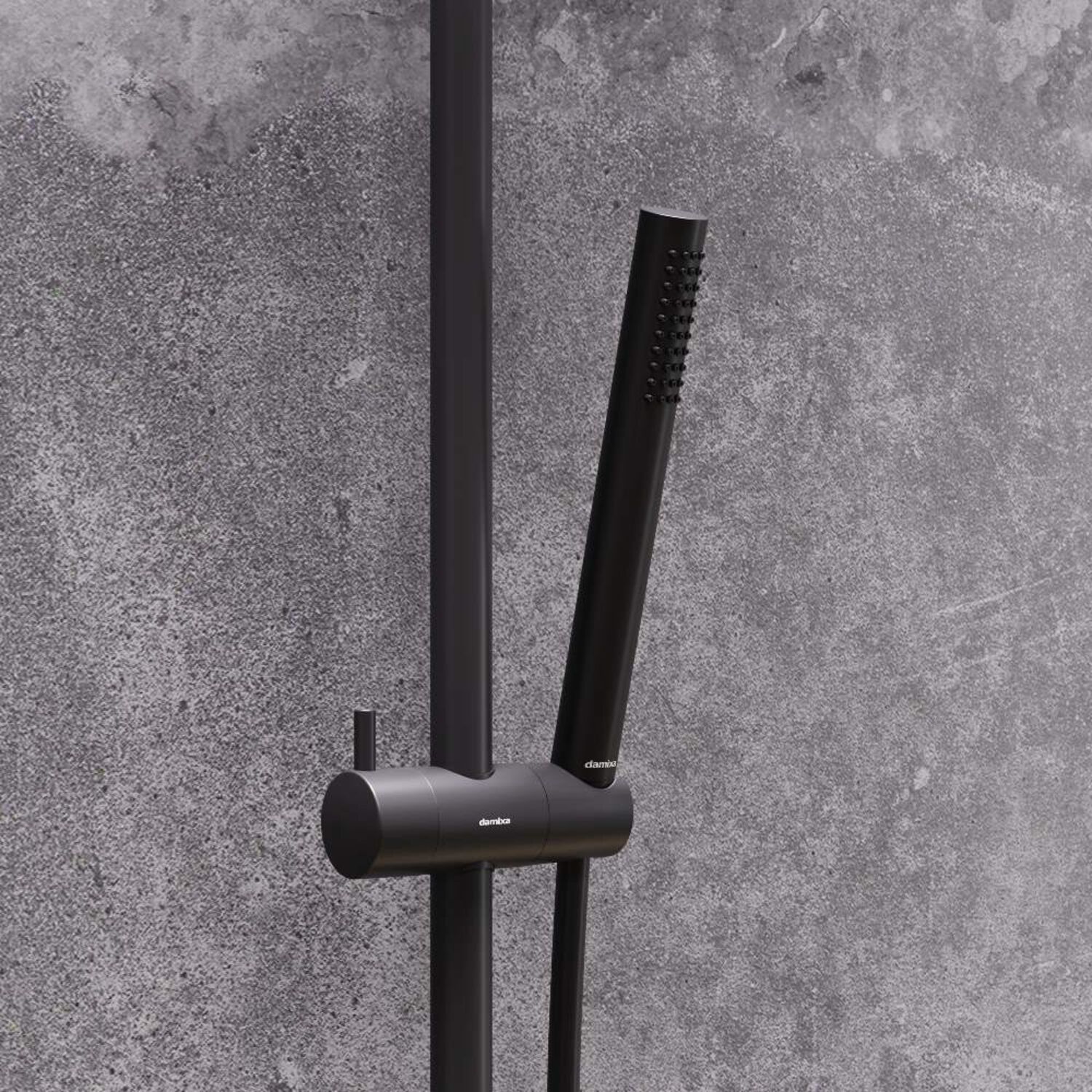Душевая лейка Damixa Scandinavian Pure 936020300, 1 режим, цвет черный - фото 1