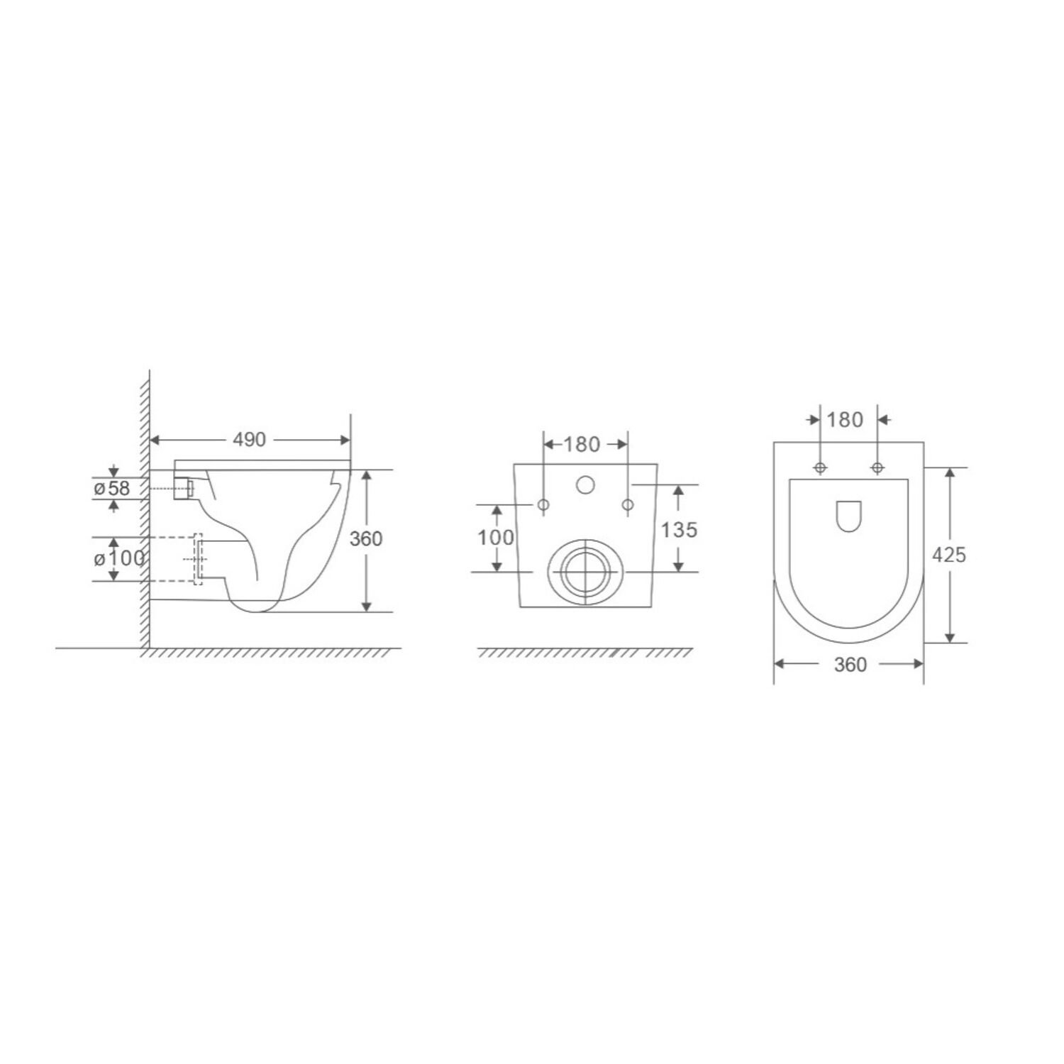 Унитаз Berges Okus Rimless 081127 подвесной, безободковый, с сиденьем микролифт, цвет белый