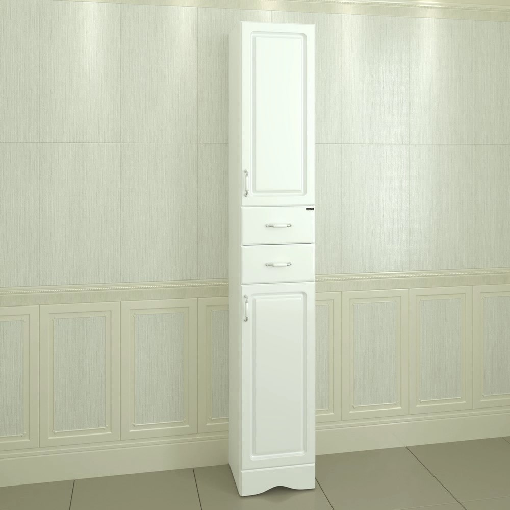 Шкаф-пенал Санта Верона 30 напольный, правый, цвет белый - фото 1