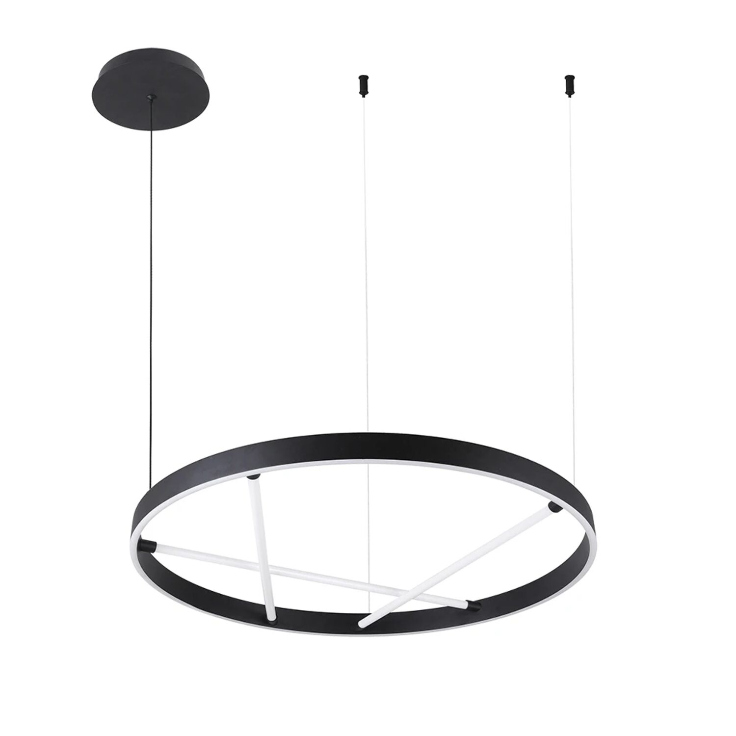 Подвесная люстра Arte Lamp Ricco A1874SP-32BK, арматура черная, плафон акрил белый