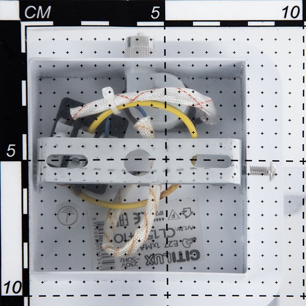 Бра Citilux Румба CL159410, арматура белая / хром, плафон стекло прозрачное / белое, 15х17 см