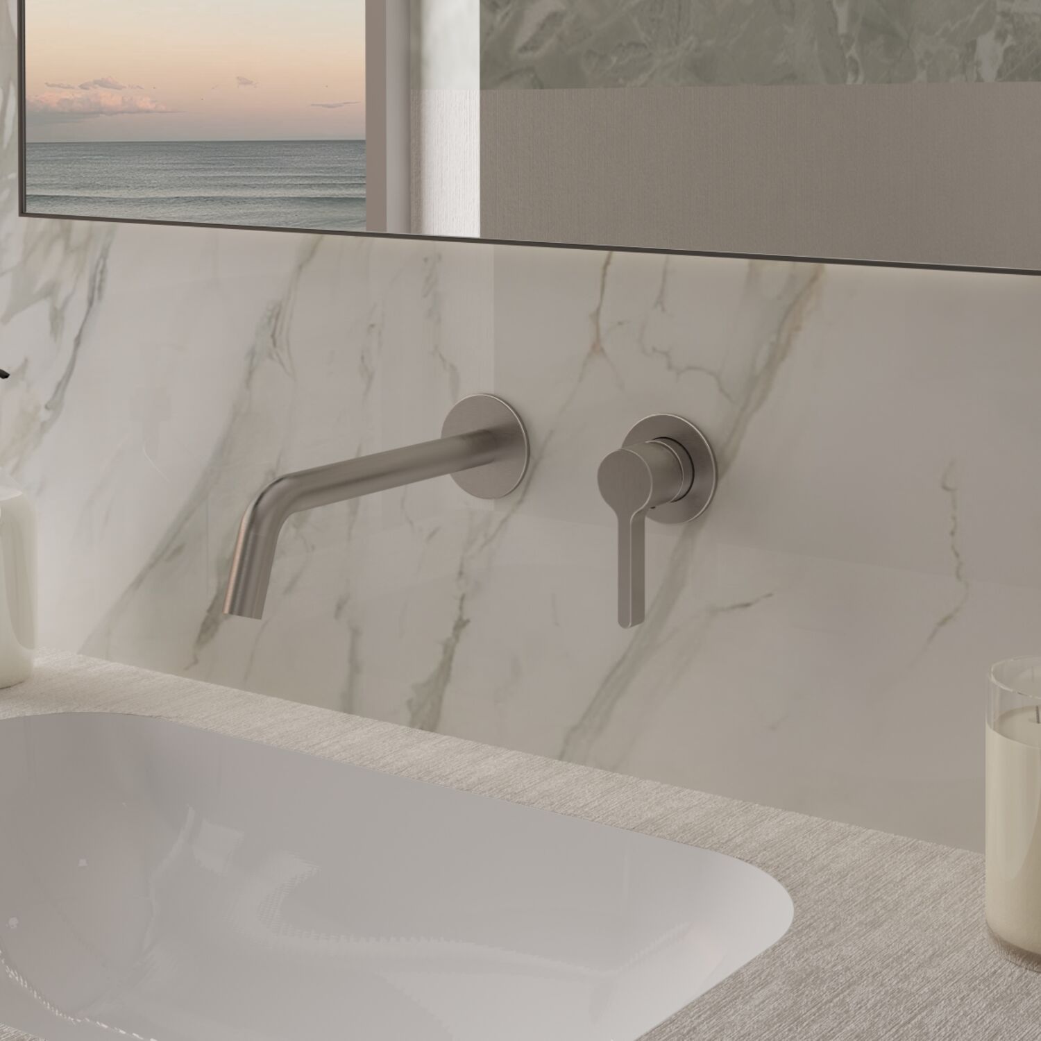 Смеситель Vincea Villa VBFW-1VL1BN для раковины, встраиваемый, цвет хром - фото 1