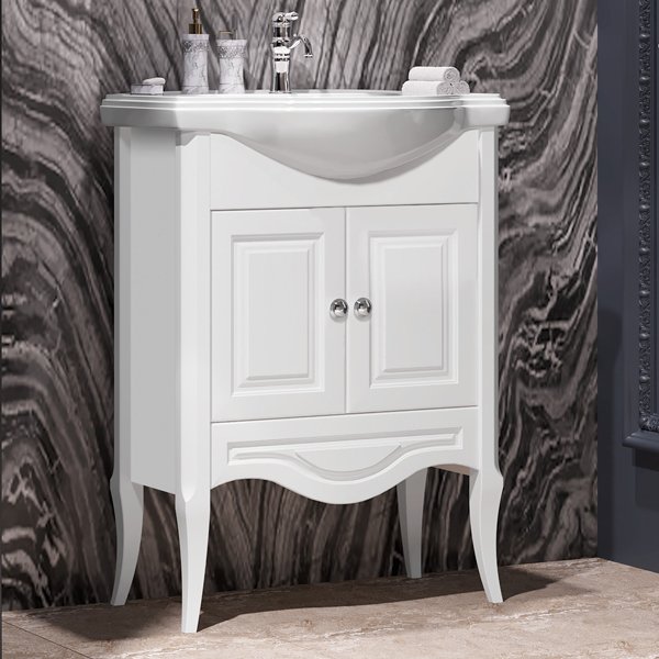 Мебель для ванной Опадирис Брунелла 65, цвет белый матовый