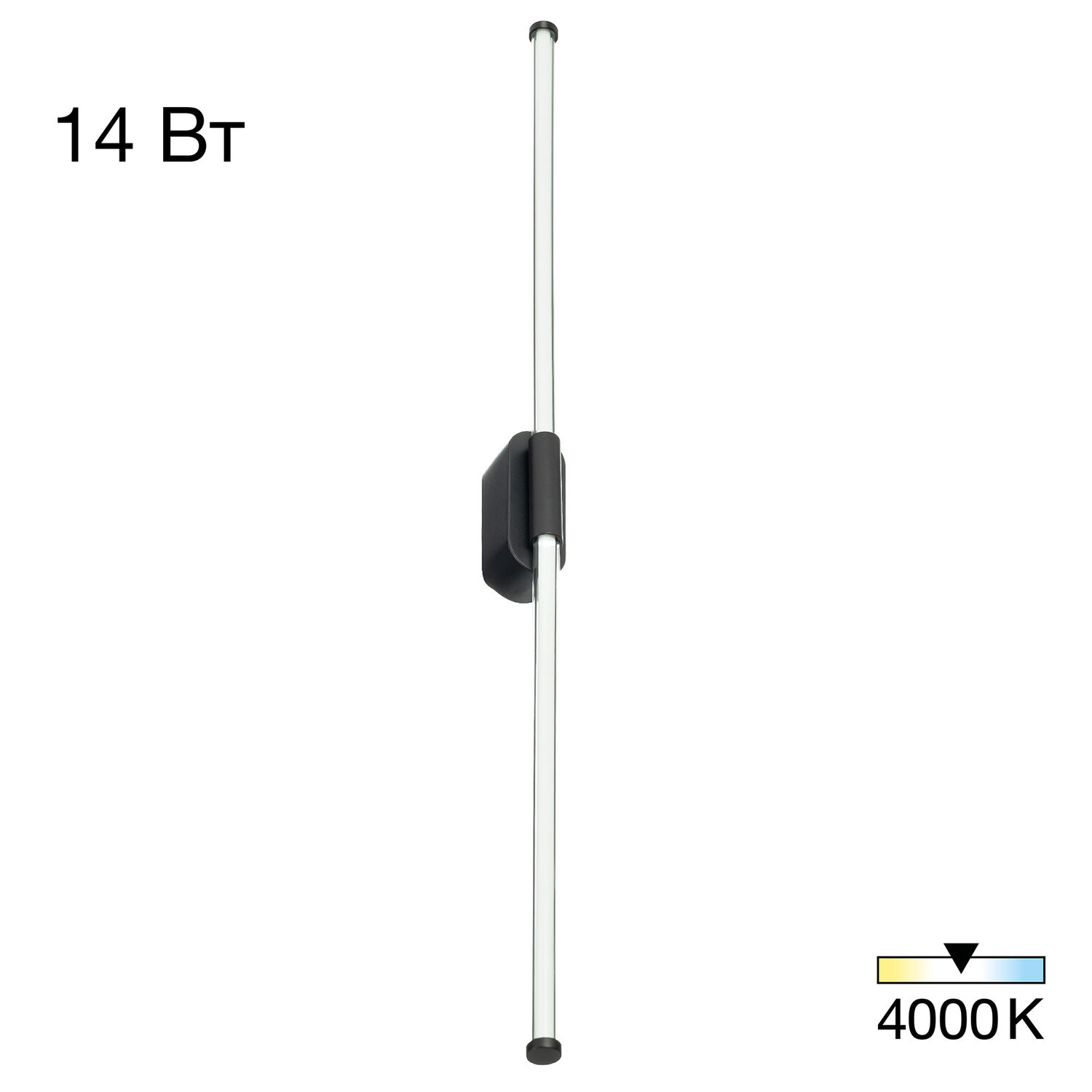 Настенный светильник Citilux Lucia CL217321, арматура черная