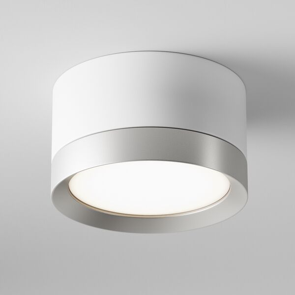 Потолочный светильник Maytoni Technicali Hoop C086CL-GX53-SRD-WS, арматура белая с серебром